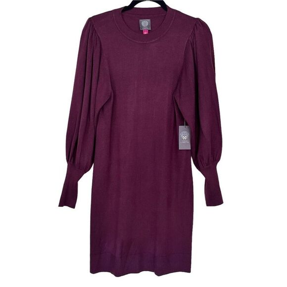 Vince Camuto Balloon Sleeve Knit Sweater Dress - Size Small - Picture 1 of 8